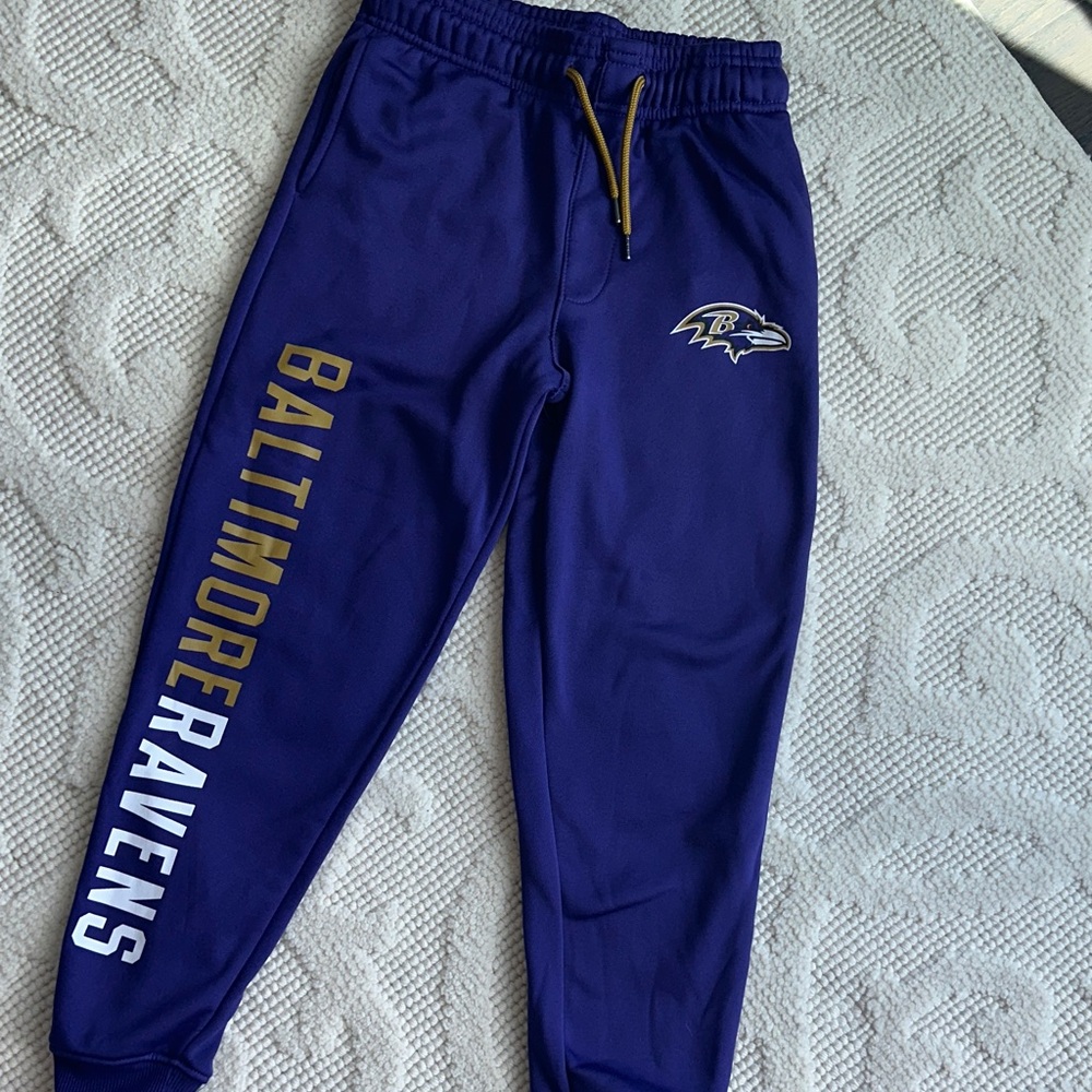 NFL Kids Joggers - Purple and Gold Ravens football
